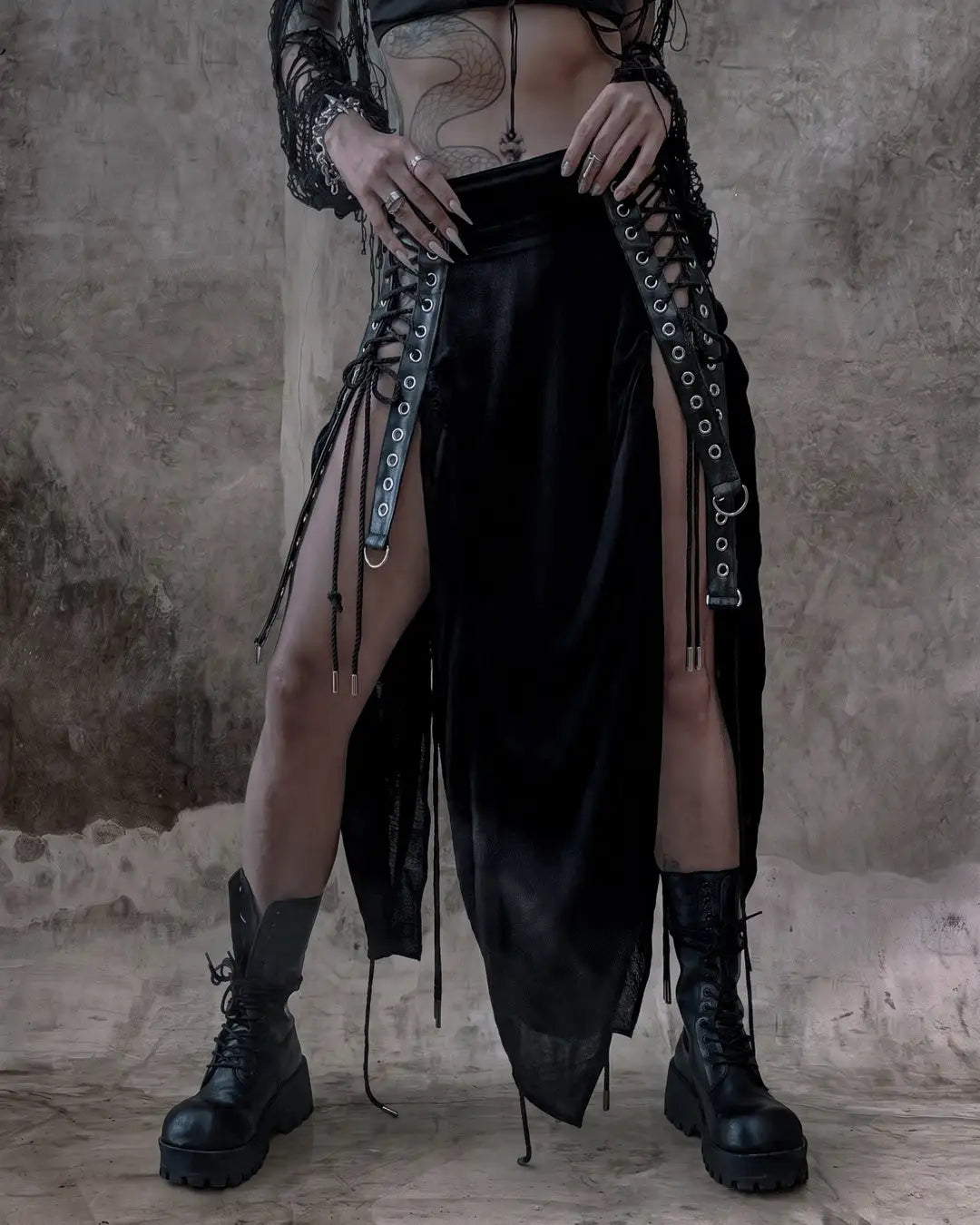 FRAGMENT SKIRT  skirt - dark fashion by SON27