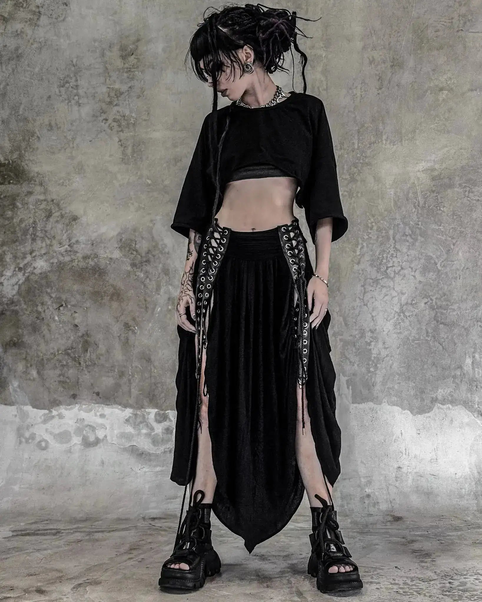 FRAGMENT SKIRT  skirt - dark fashion by SON27