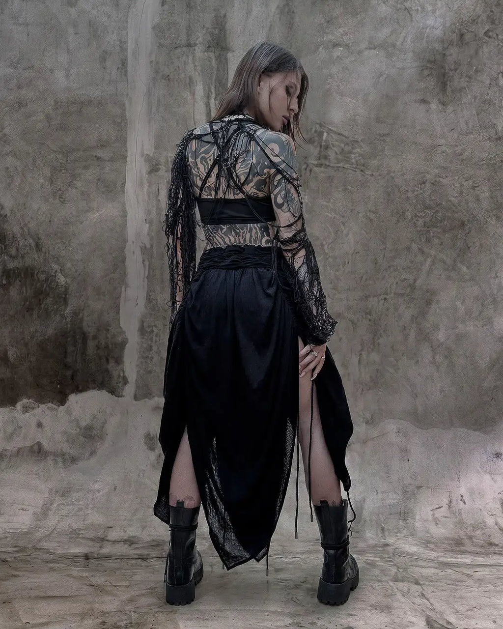 FRAGMENT SKIRT  skirt - dark fashion by SON27