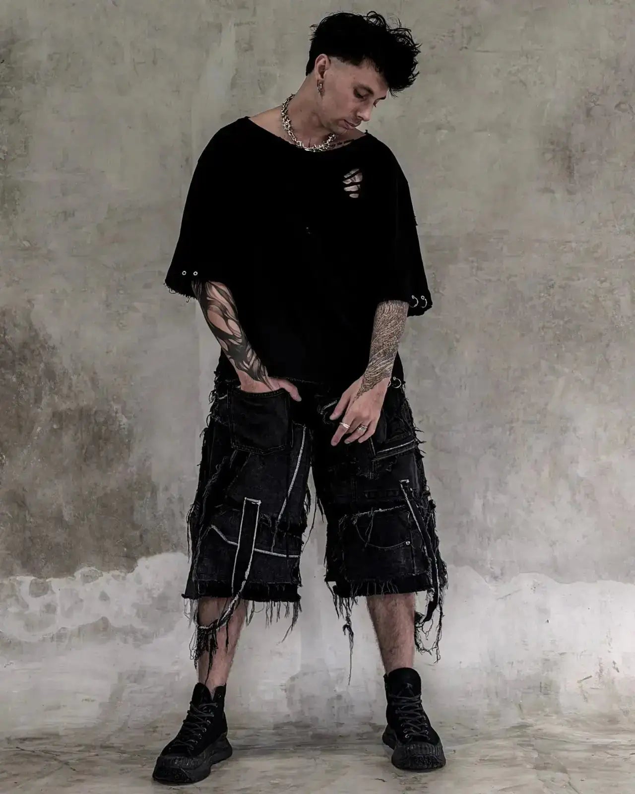 OPIUM SHORTS  shorts - dark fashion by SON27