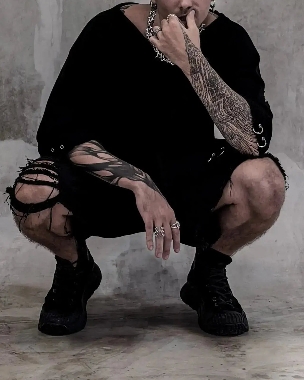 STIGMA SHORTS  shorts - dark fashion by SON27