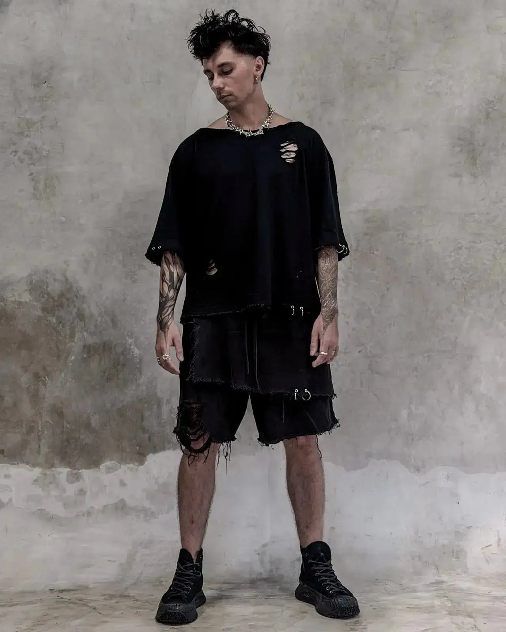 STIGMA SHORTS  shorts - dark fashion by SON27