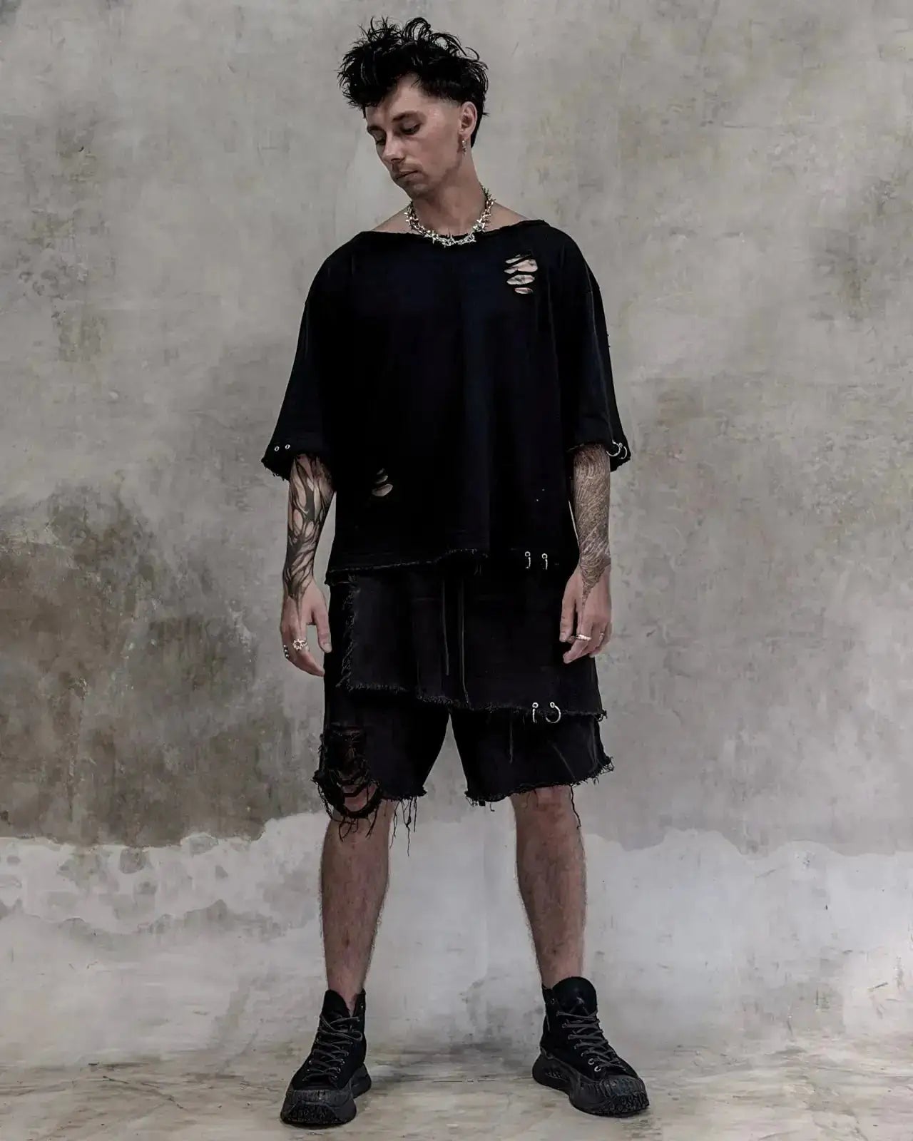 STIGMA SHORTS  shorts - dark fashion by SON27