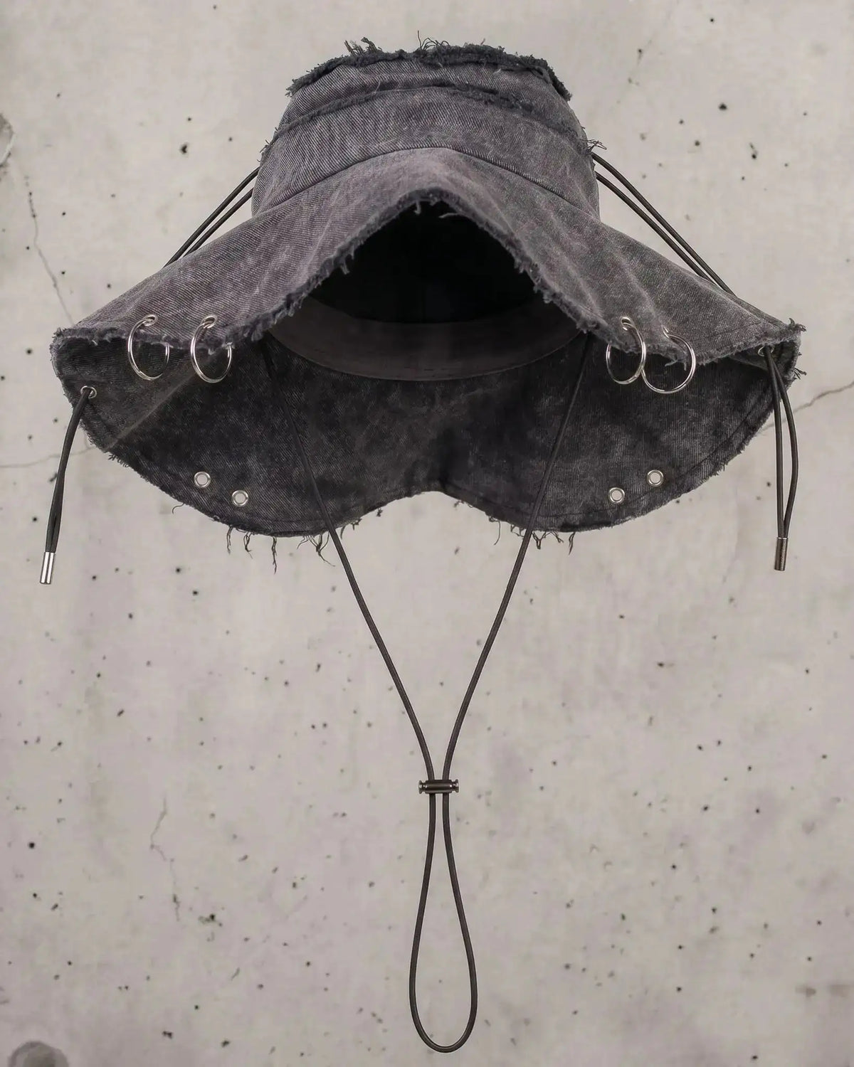 VOID HAT Grey bucket hat - dark fashion by SON27